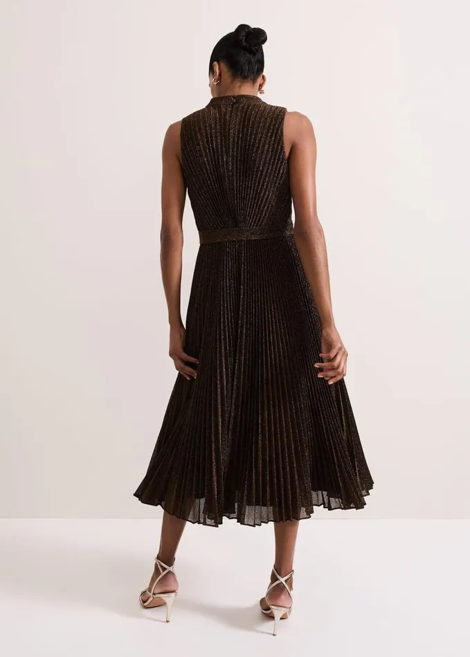 Phase Eight Simara Sparkle Pleat Dress Multicoloured Women Dresses
