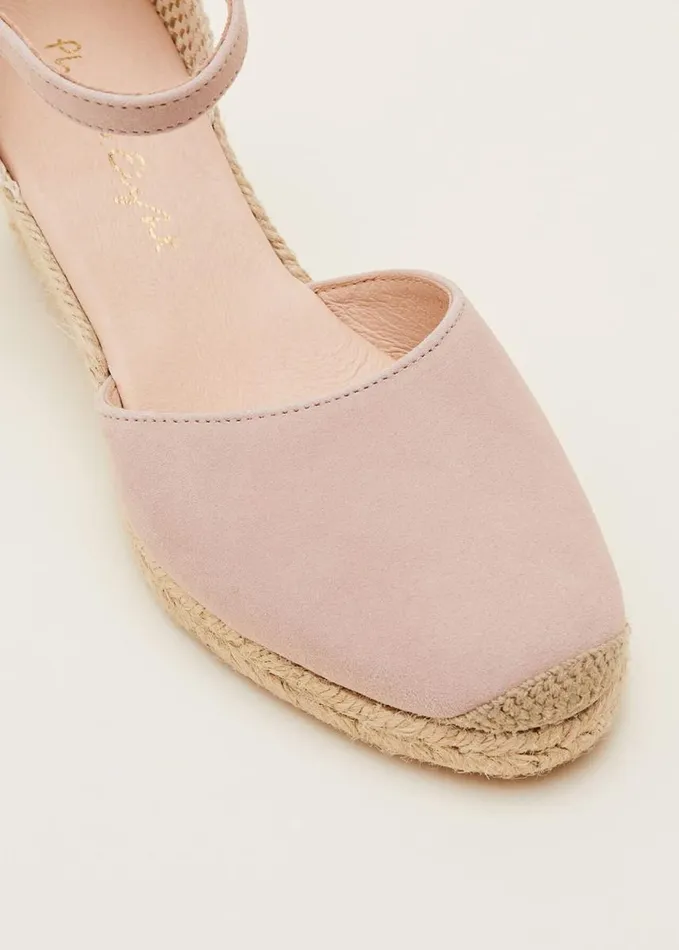 Phase Eight Strap Wedge Espadrille Neutral Women Heels