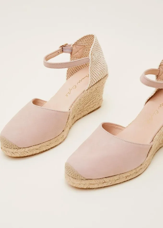 Phase Eight Strap Wedge Espadrille Neutral Women Heels