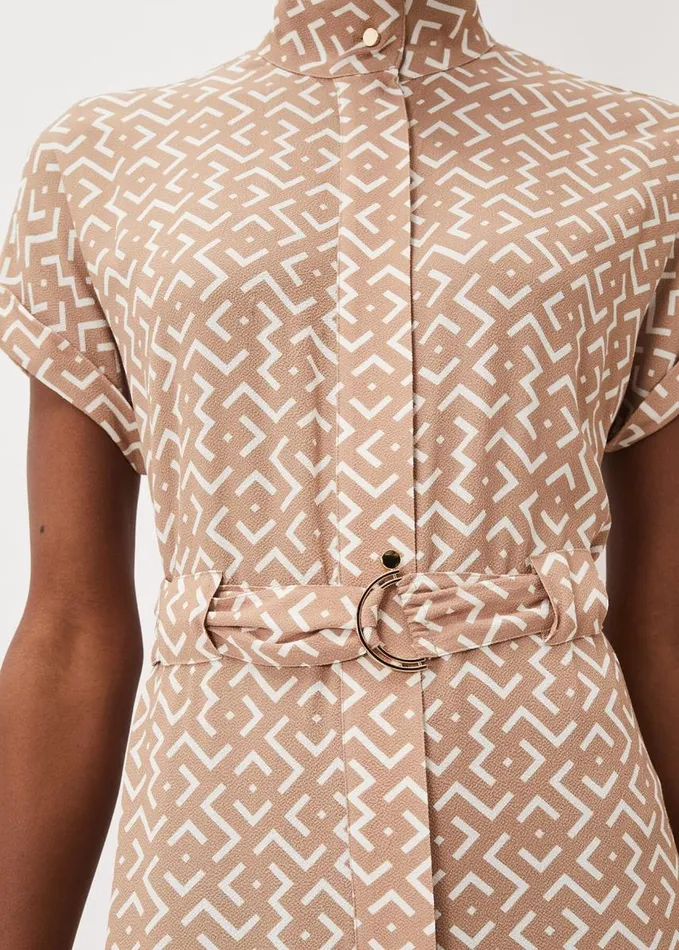 Phase Eight Tilda Geo Shirt Dress Neutral Women Dresses