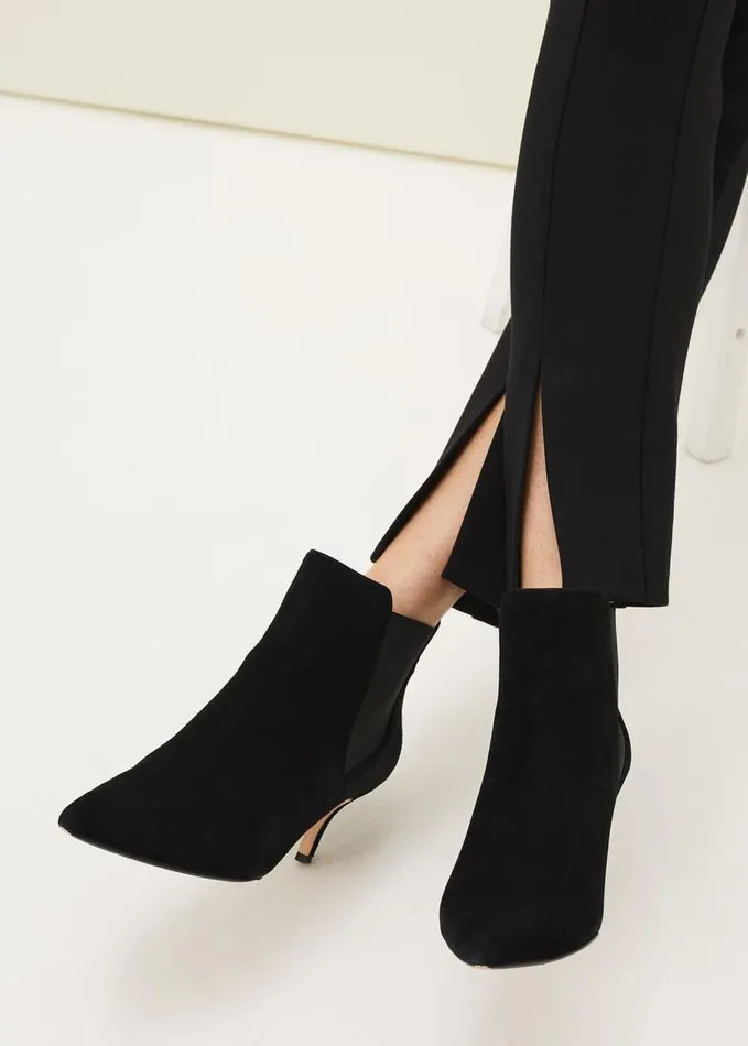 Phase Eight Trixie Split Front Ponte Leggings Black Women Trousers