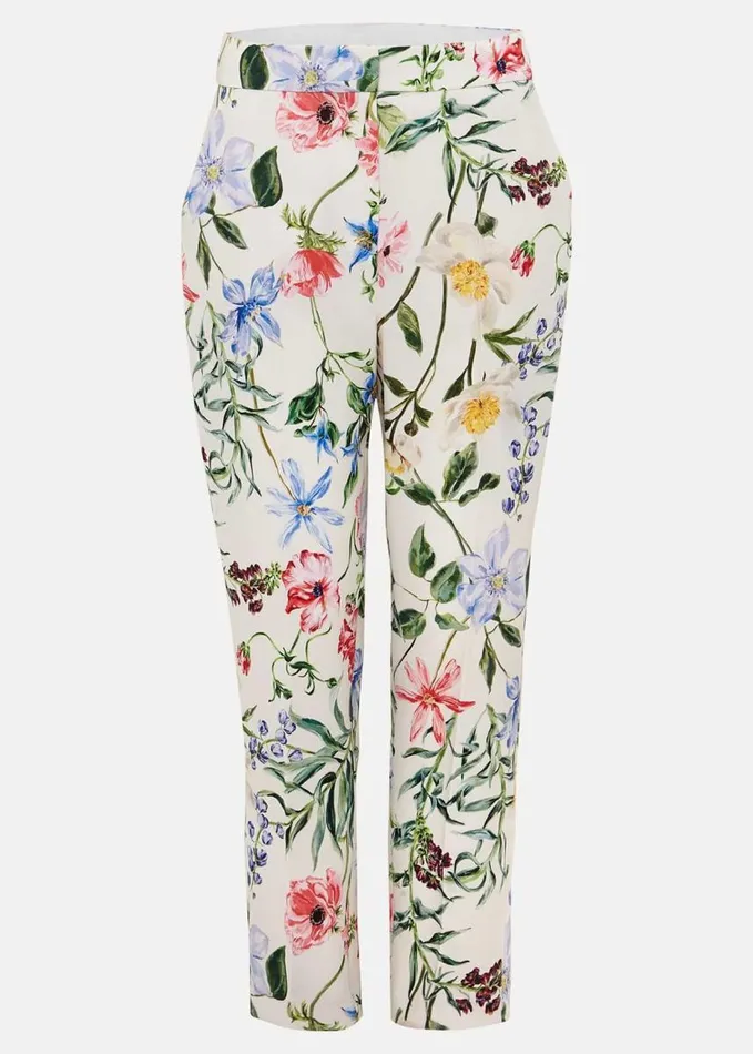 Phase Eight Ulrica Floral Cigarette Trousers Multicoloured Women Trousers