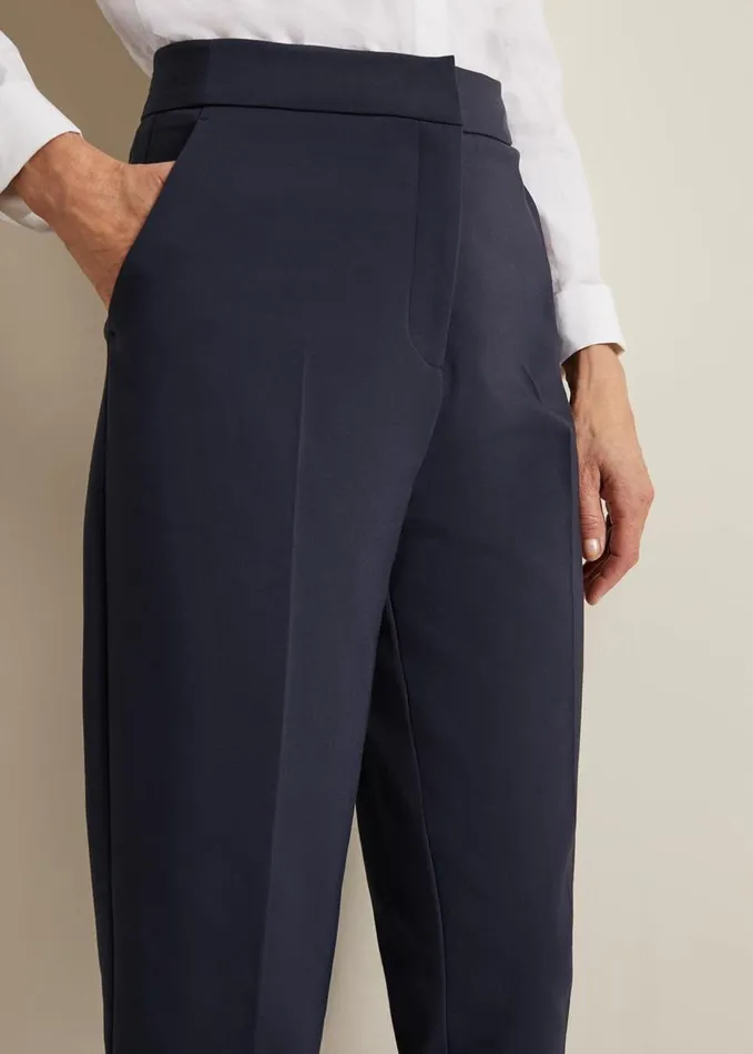 Phase Eight Ulrica Tapered Suit Trouser Navy Women Trousers