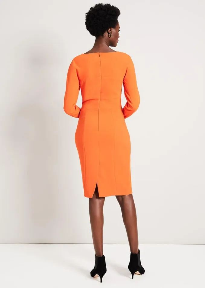 Phase Eight Valo Batwing Dress Orange Women Dresses