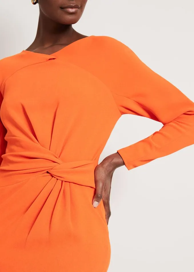 Phase Eight Valo Batwing Dress Orange Women Dresses