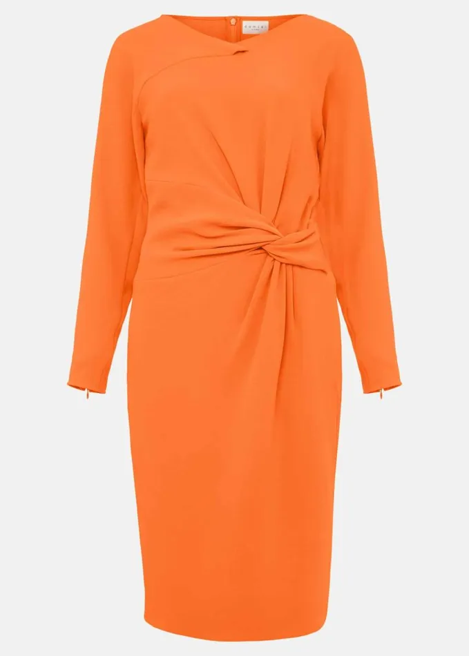 Phase Eight Valo Batwing Dress Orange Women Dresses