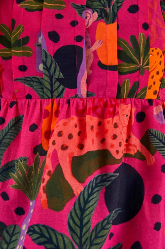 Pink Pop Leopards Blouse Women Farm Rio Blouses