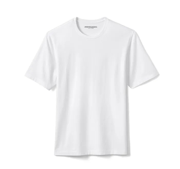 Polos and Tees Essential Tee White Johnston and Murphy Men