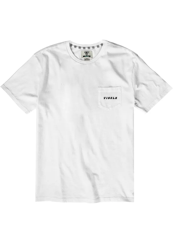 Portal Ss Pkt Tee White Men Premium Tees Vissla Portal Ss Pkt Tee White Men Premium Tees Vissla