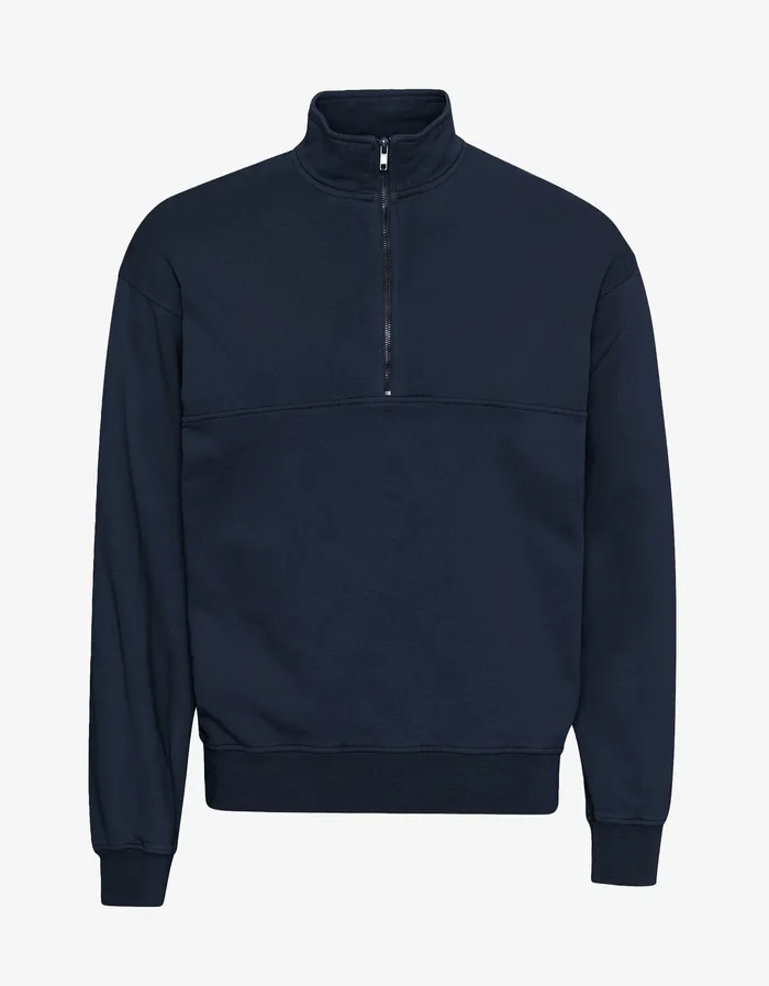 Quarter Zips Colorfulstandard Women Organic Quarter Zip 8211 Navy Blue