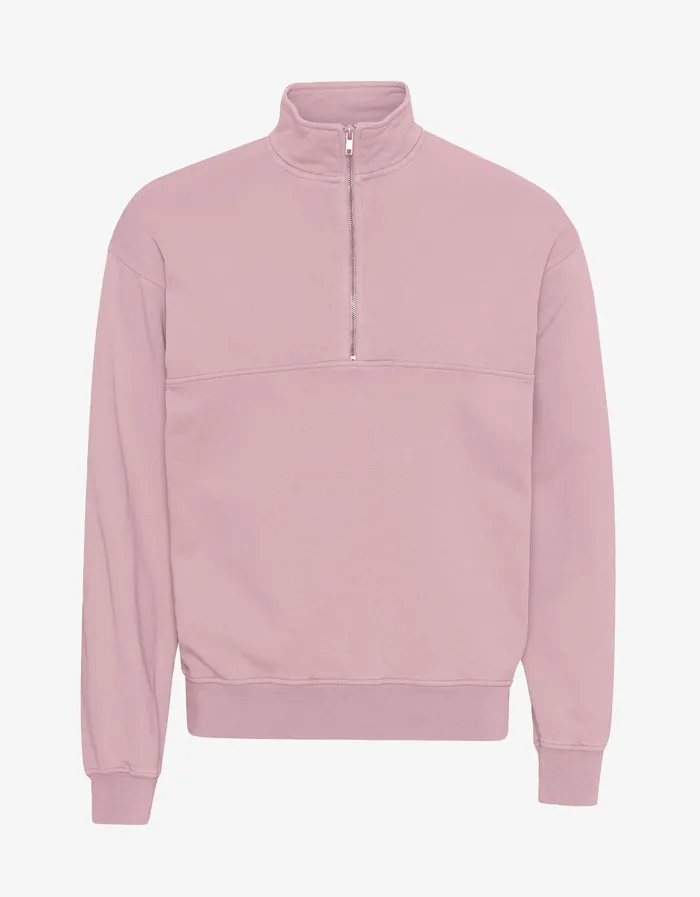 Quarter Zips Organic Quarter Zip 8211 Faded Pink Colorfulstandard Women