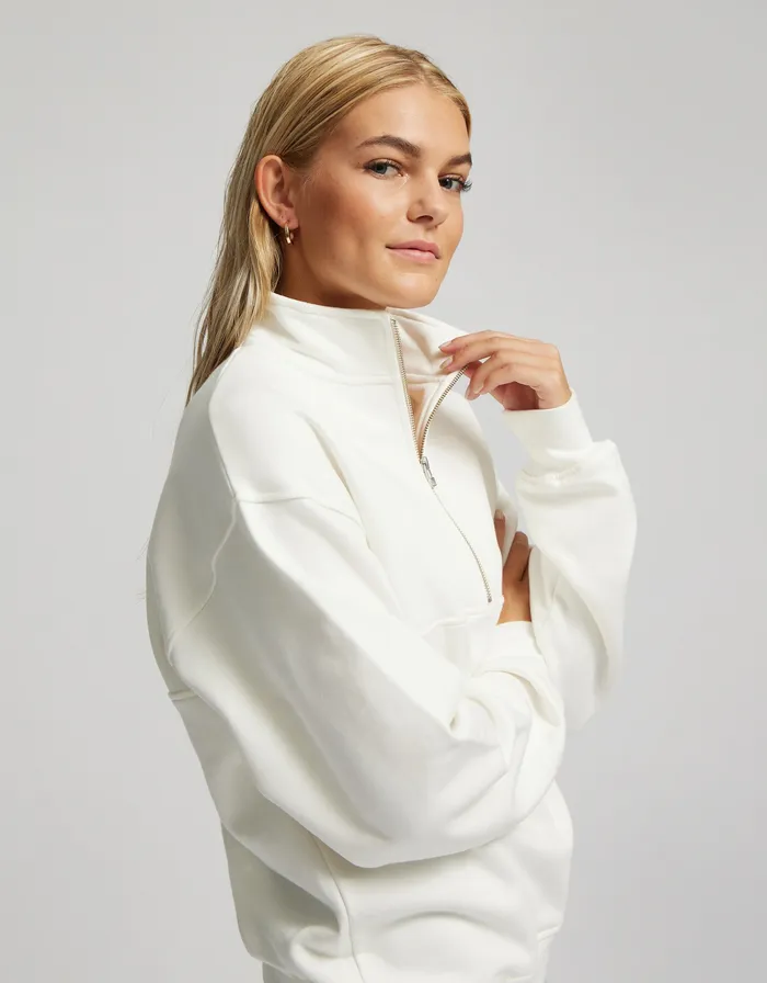 Quarter Zips Organic Quarter Zip 8211 Faded Pink Colorfulstandard Women