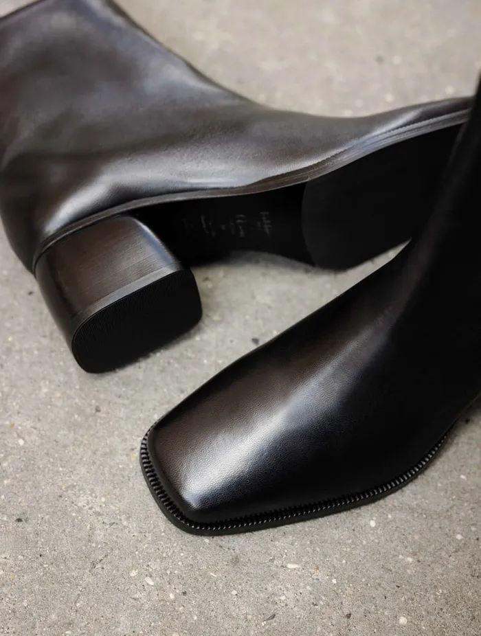 Rachel Passion Black Women Bobbies Ankle Boots