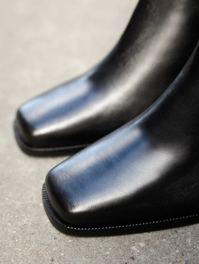 Rachel Passion Black Women Bobbies Ankle Boots