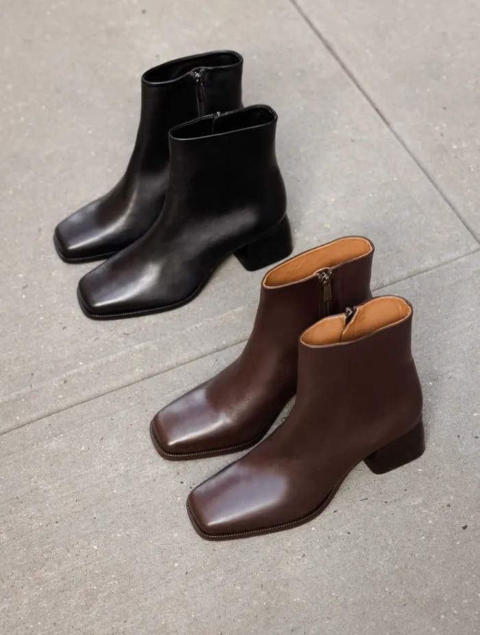 Rachel Passion Black Women Bobbies Ankle Boots