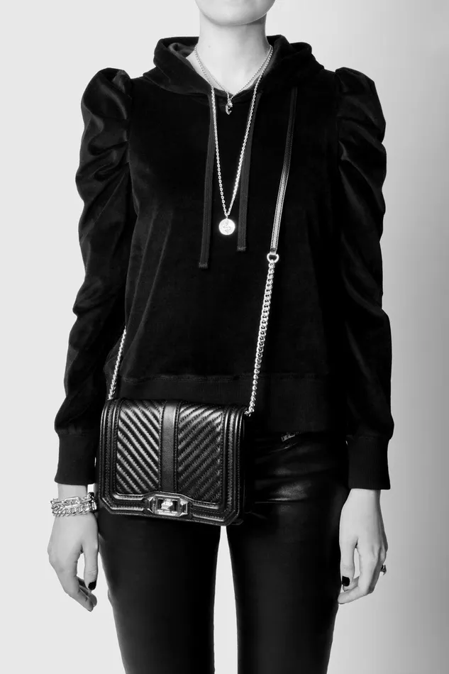 Rebecca Minkoff Chevron Quilted Small Love Crossbody Oyster Women Crossbody Bags