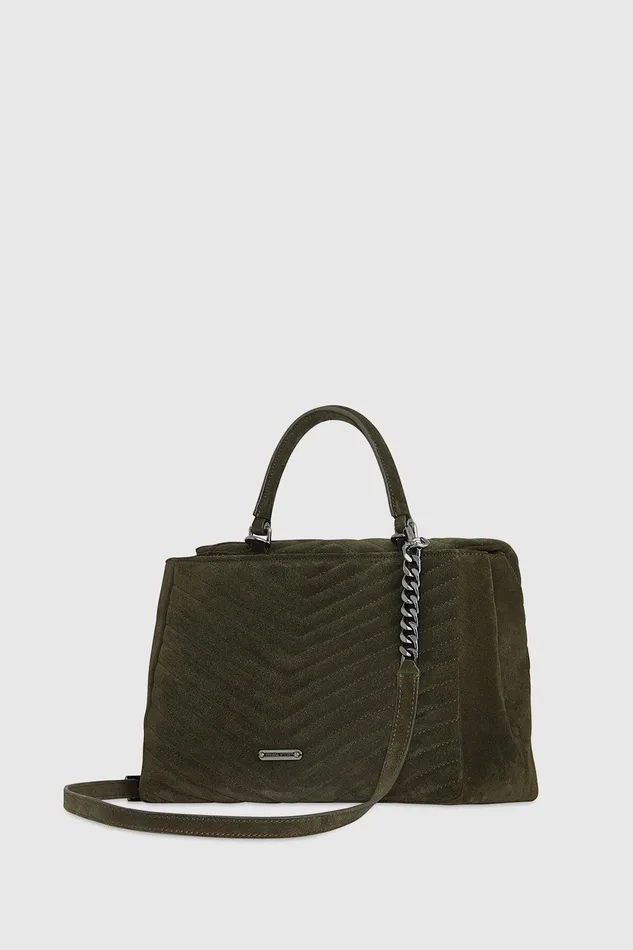 Rebecca Minkoff Edie Large Top Handle Shoulder Moss Women Top Handle Bags
