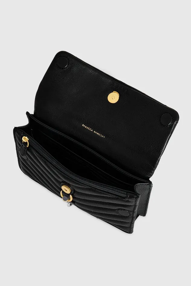 Rebecca Minkoff Edie Mini Crossbody On A Chain Black Women Top Handle Bags