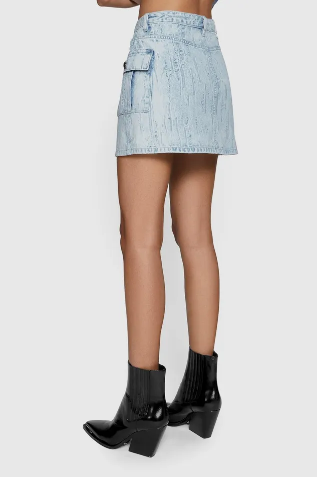Rebecca Minkoff Jodie Denim Mini Skirt Mirage Women Bottoms