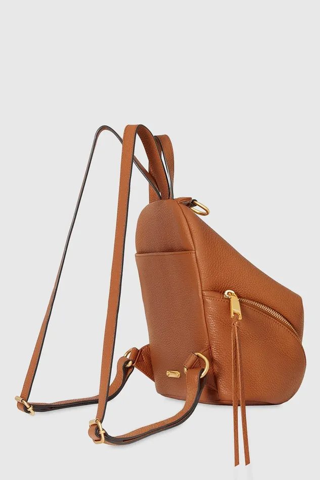 Rebecca Minkoff Medium Julian Backpack Caramello Women Backpacks