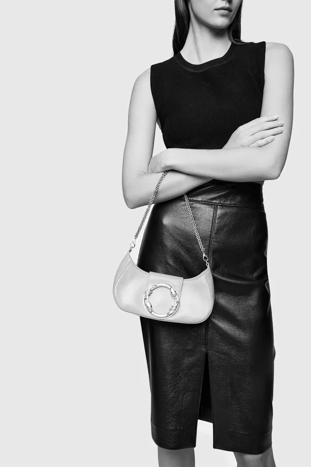 Rebecca Minkoff Snake Ring Shoulder Black Women Shoulder Bags