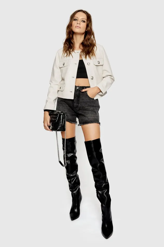 Rebecca Minkoff Taryn Jacket White Women Outerwear