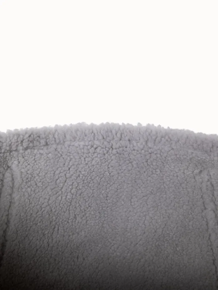 Reversible Medium Ai Shoulder Bag In Shearling Silver Met Women Akris Shoulder Bags