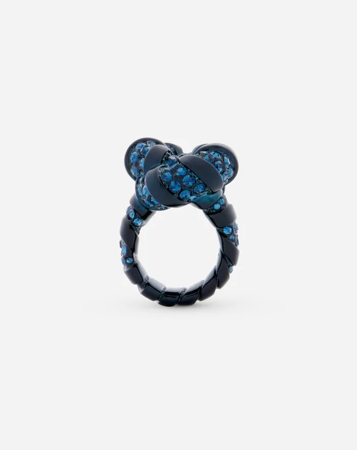Rhinestone Melodie Ring Bluecrystal Women Lanvin Jewelry