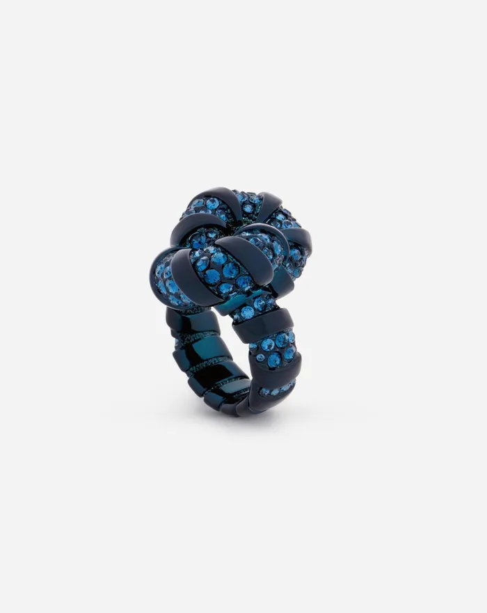 Rhinestone Melodie Ring Bluecrystal Women Lanvin Jewelry