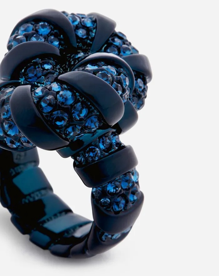 Rhinestone Melodie Ring Bluecrystal Women Lanvin Jewelry