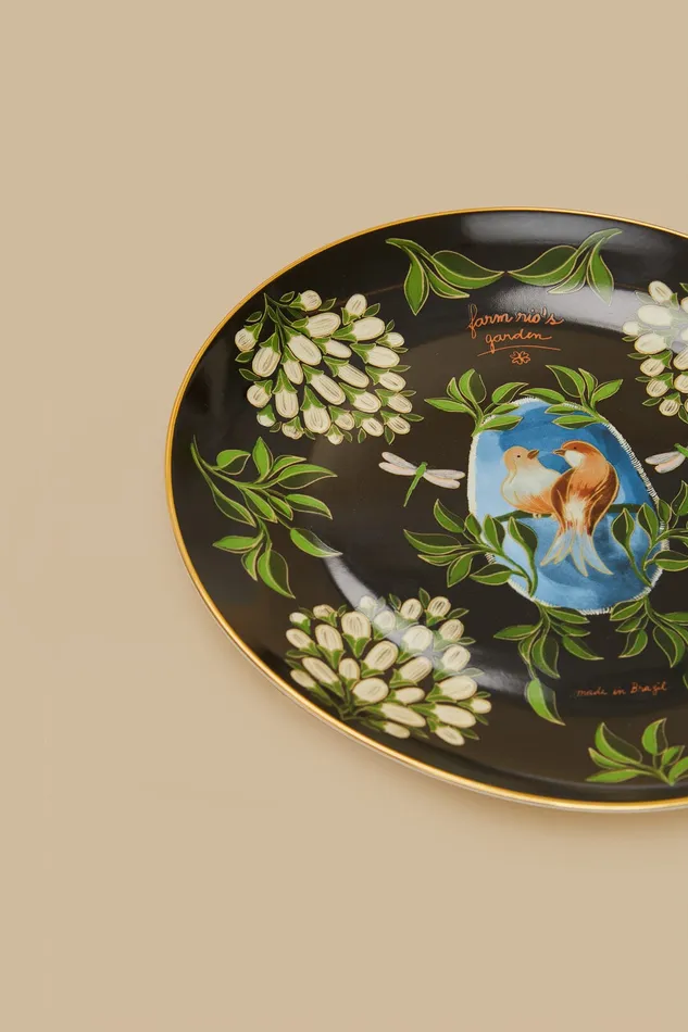 Romantic Birds Dinner Plate Women Farm Rio Happiness A La Table