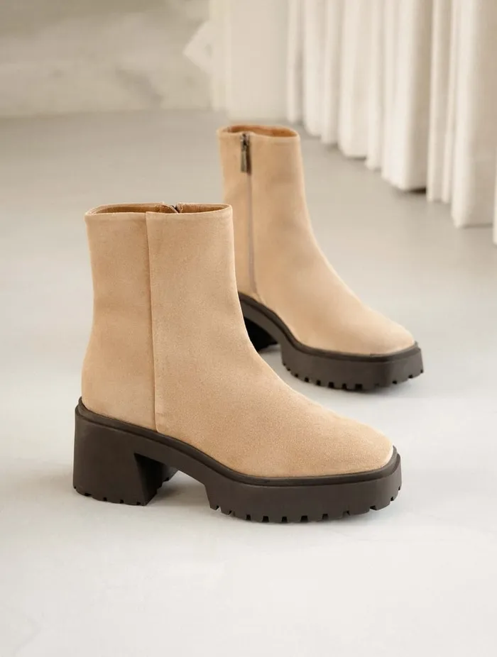 Sadie Antelope Women Bobbies Ankle Boots Sadie Antelope Women Bobbies Ankle Boots