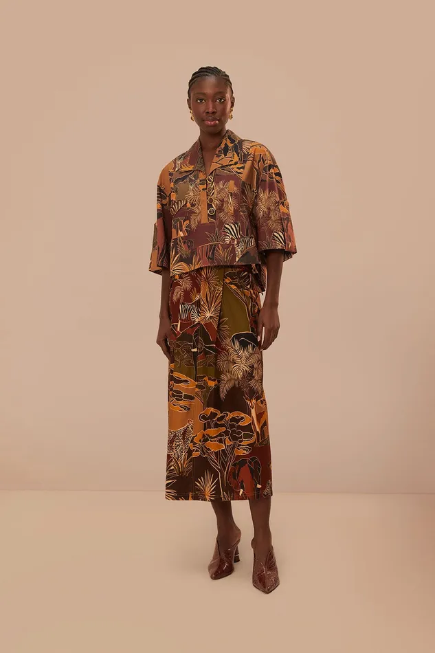 Savana Dream Caramel Utility Blouse Women Farm Rio Blouses