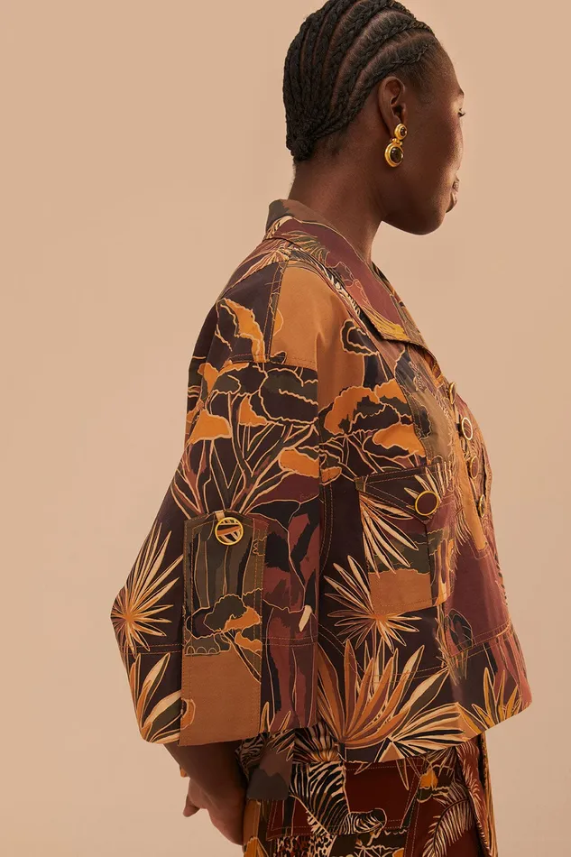 Savana Dream Caramel Utility Blouse Women Farm Rio Blouses