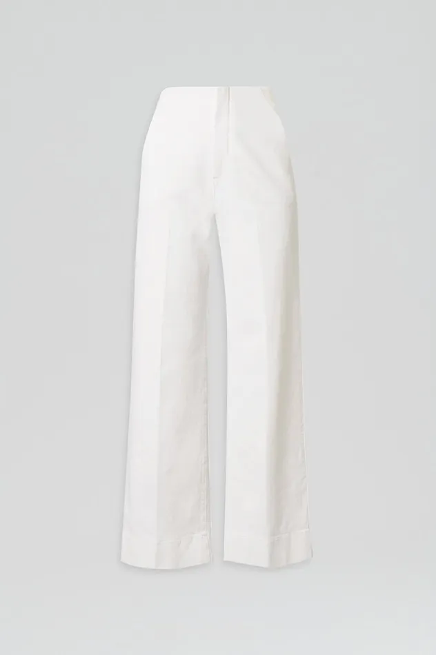 Scanlan Theodore DENIM CROPPED JEAN WHITE Women Trousers Scanlan Theodore DENIM CROPPED JEAN WHITE Women Trousers