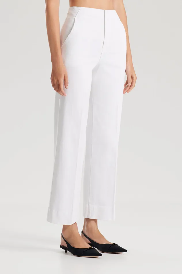 Scanlan Theodore DENIM CROPPED JEAN WHITE Women Trousers Scanlan Theodore DENIM CROPPED JEAN WHITE Women Trousers