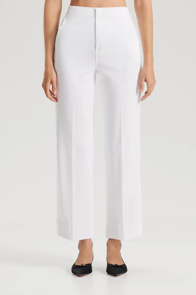Scanlan Theodore DENIM CROPPED JEAN WHITE Women Trousers Scanlan Theodore DENIM CROPPED JEAN WHITE Women Trousers