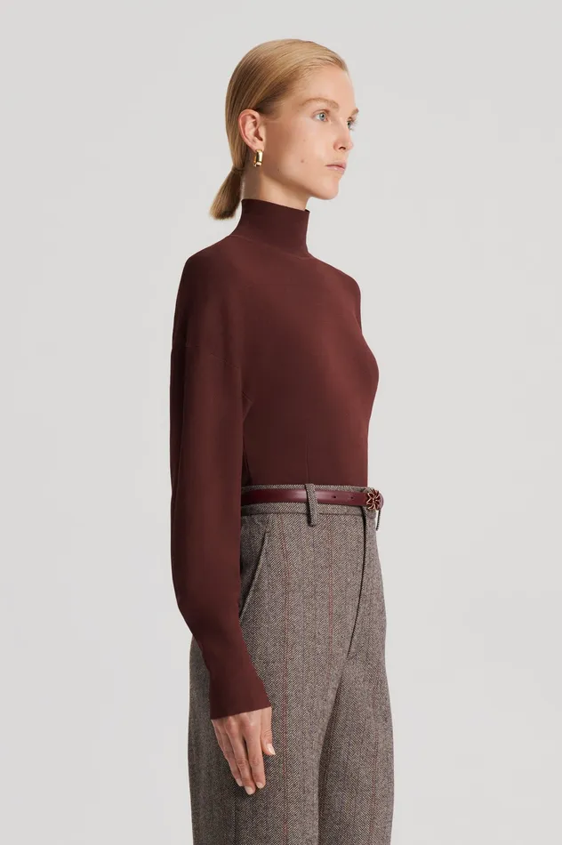 Scanlan Theodore Tops Women COCOON SLEEVE TOP BURGUNDY