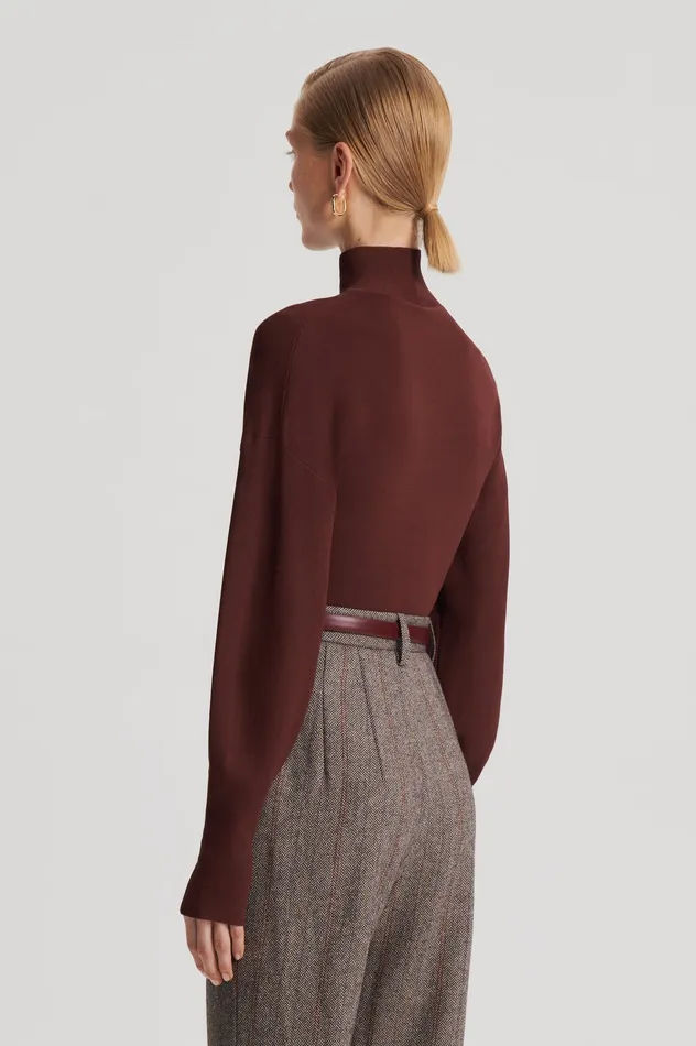 Scanlan Theodore Tops Women COCOON SLEEVE TOP BURGUNDY