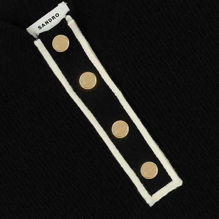 Scarves Women SANDRO Knit Collar Black