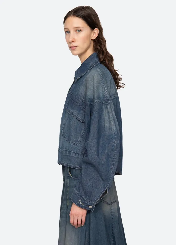 Sea New York Outerwear Women Amari Shirt Jacket Blue