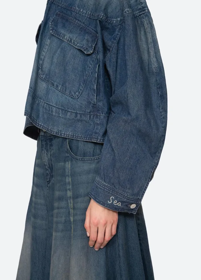 Sea New York Outerwear Women Amari Shirt Jacket Blue
