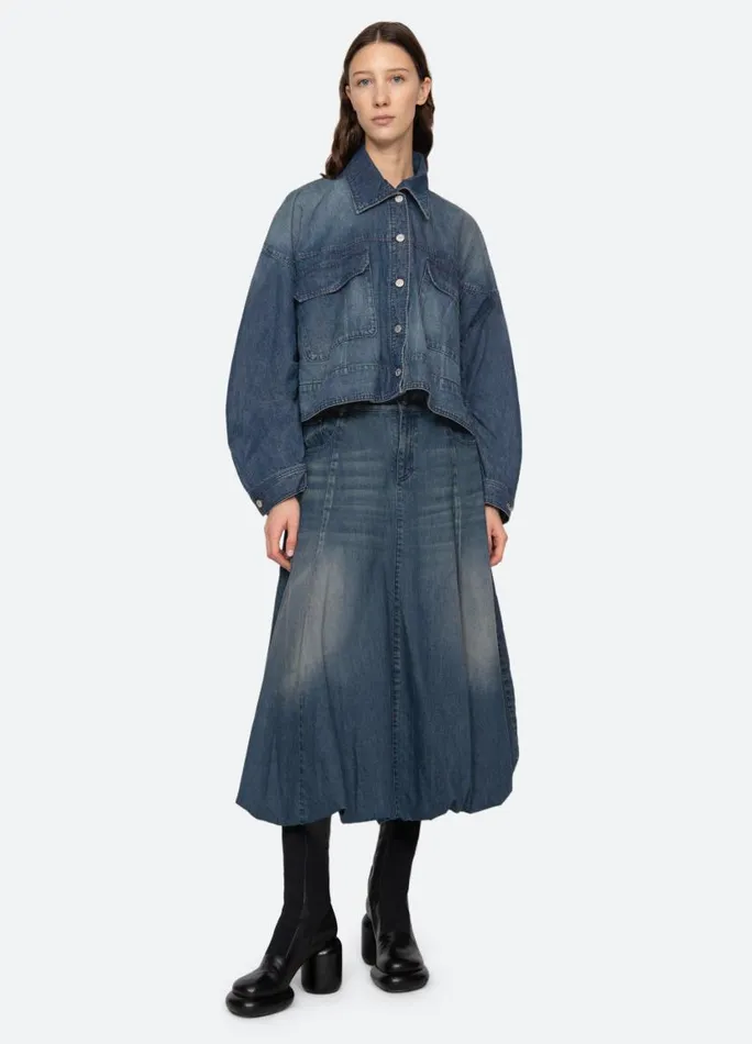 Sea New York Outerwear Women Amari Shirt Jacket Blue