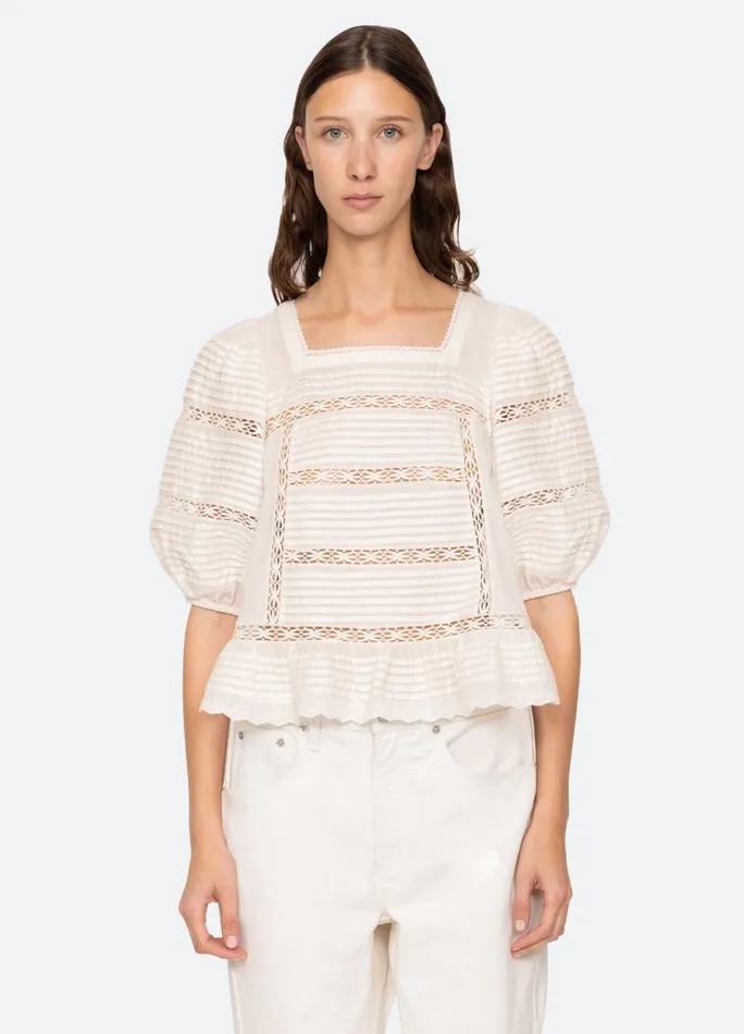 Sea New York Tops Women Antonina Top Cream