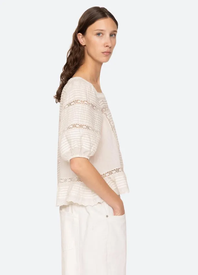 Sea New York Tops Women Antonina Top Cream Sea New York Tops Women Antonina Top Cream