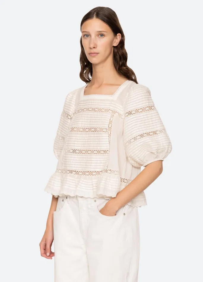 Sea New York Tops Women Antonina Top Cream Sea New York Tops Women Antonina Top Cream