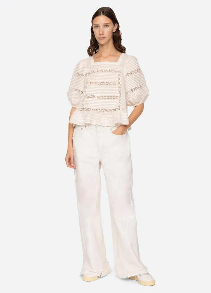 Sea New York Tops Women Antonina Top Cream Sea New York Tops Women Antonina Top Cream