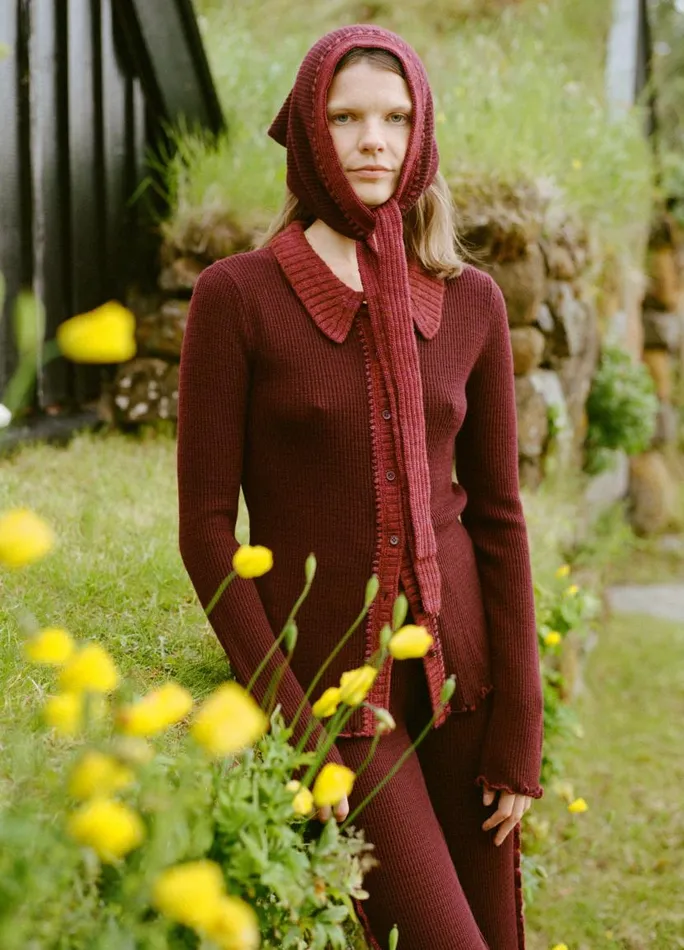 Sea New York Tops Women Clare Cardigan Burgundy Sea New York Tops Women Clare Cardigan Burgundy
