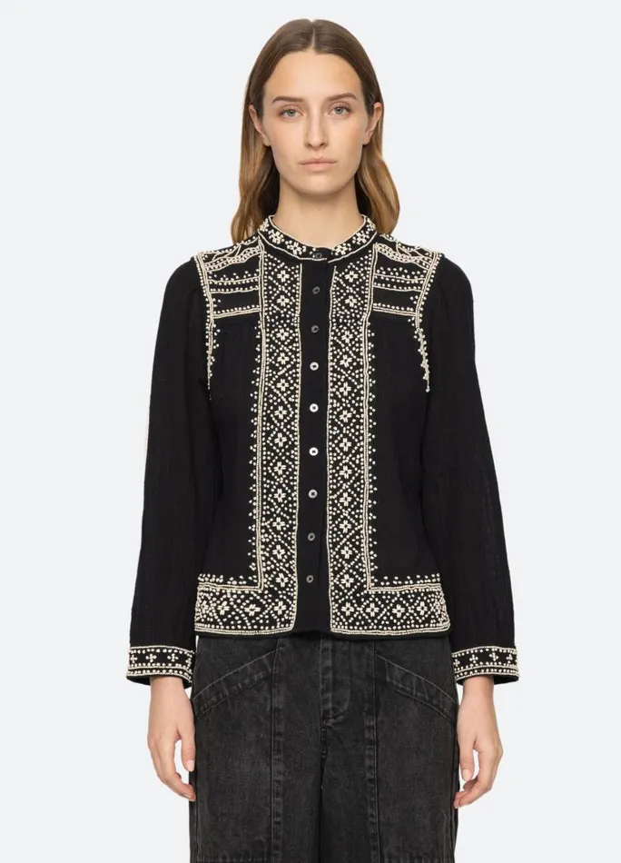 Sea New York Tops Women Mille Top Black Sea New York Tops Women Mille Top Black