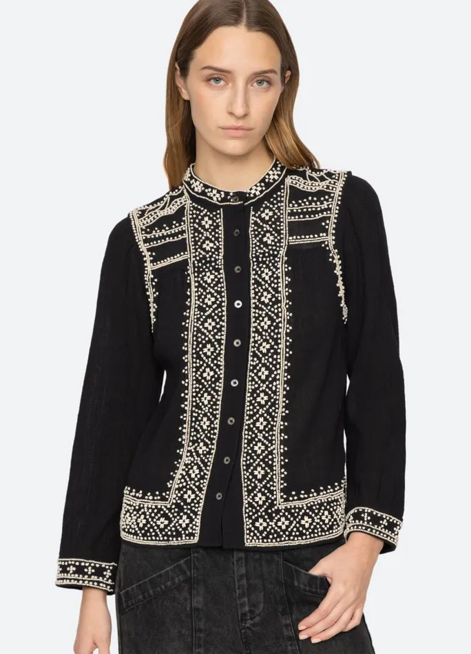 Sea New York Tops Women Mille Top Black Sea New York Tops Women Mille Top Black